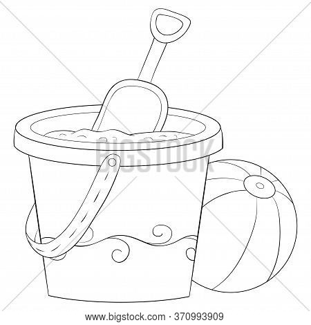 Cartoon busket sand vector photo free trial bigstock