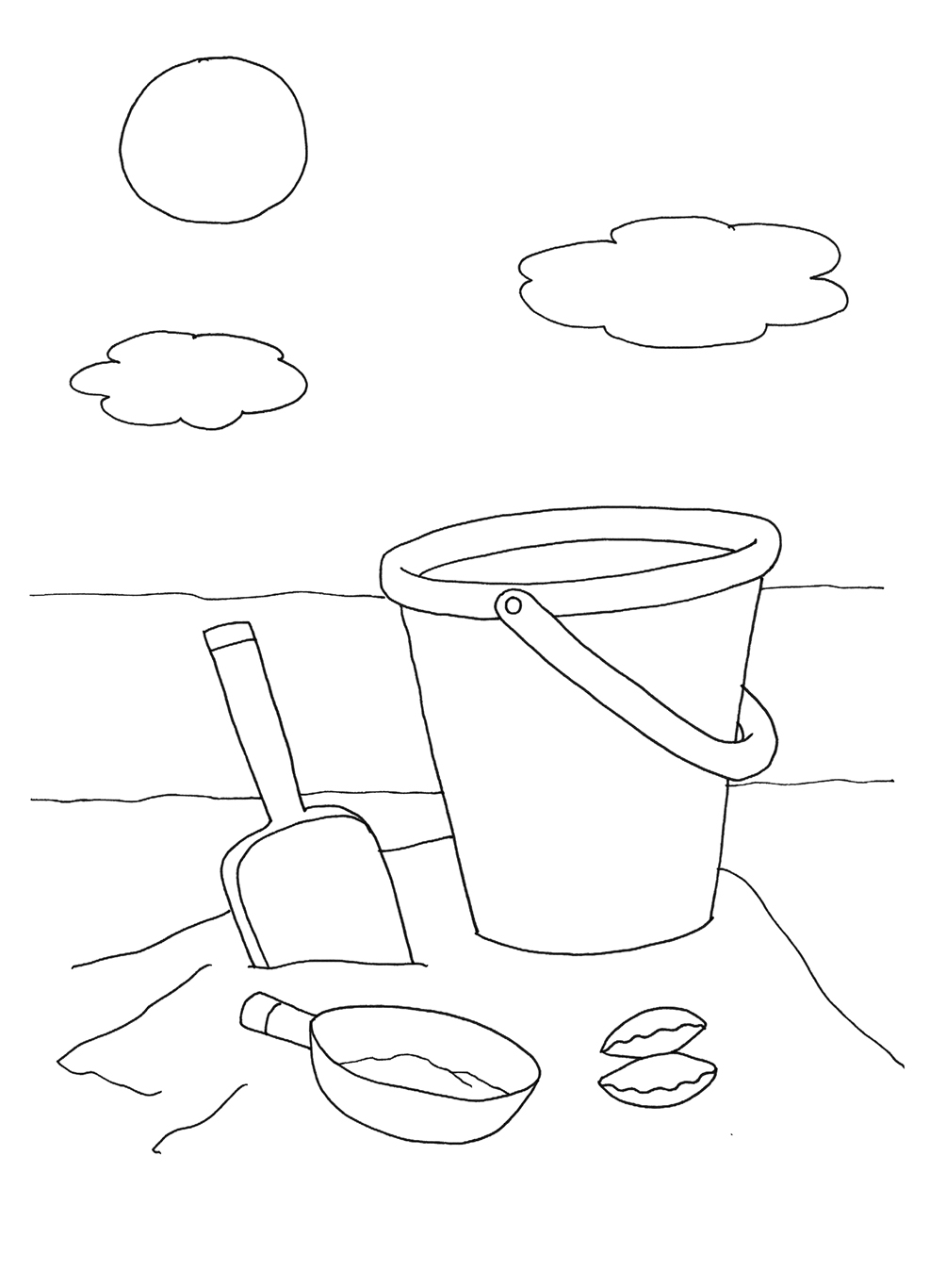 Summer coloring pages to print