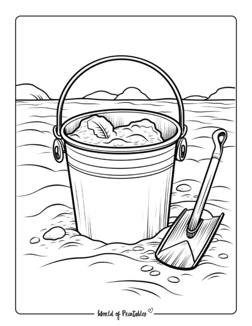 Beach coloring pages