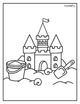 Top sand castle coloring page ideas and inspiration
