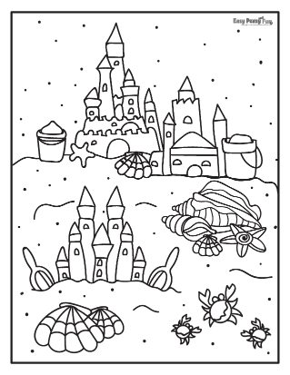 Printable summer coloring pages