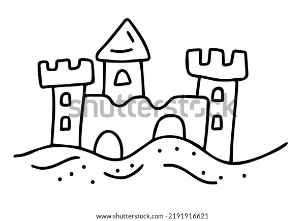 Sand castle draw images stock photos d objects vectors