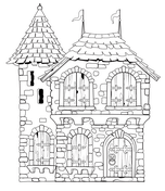 Castles coloring pages free printable pictures