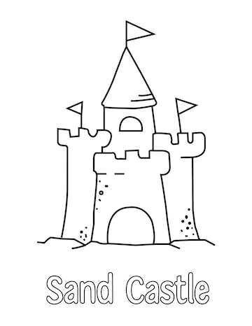 Premium vector sand castle clipart jpg free download sand castle clipart jpg free download