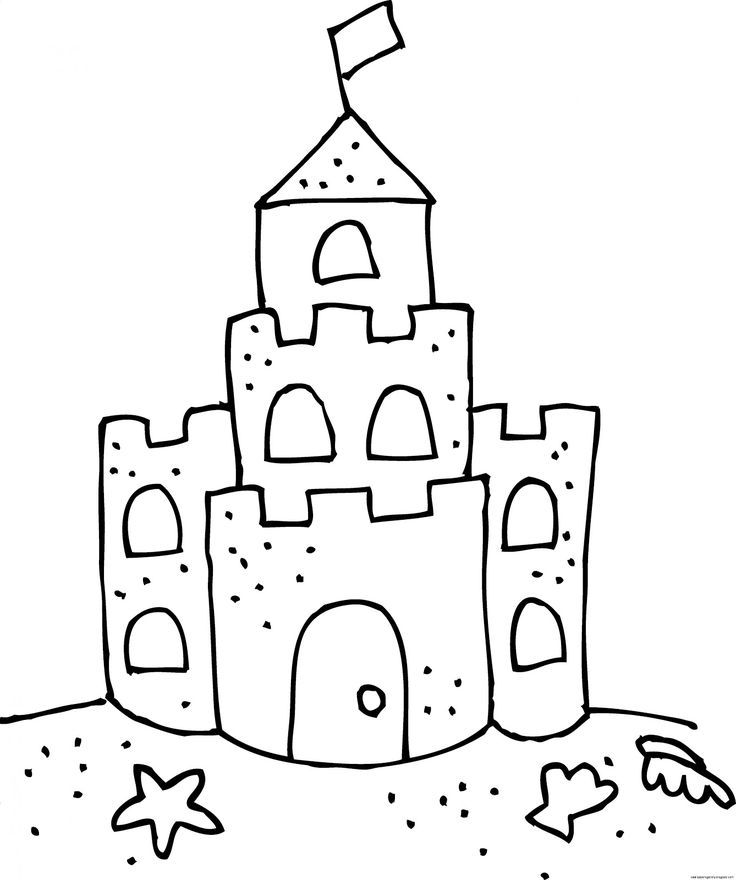 Free for personal use castle outline drawing of your choice cute coloring pag castle coloring pageâ sand art crafts sand art projects castle coloring page