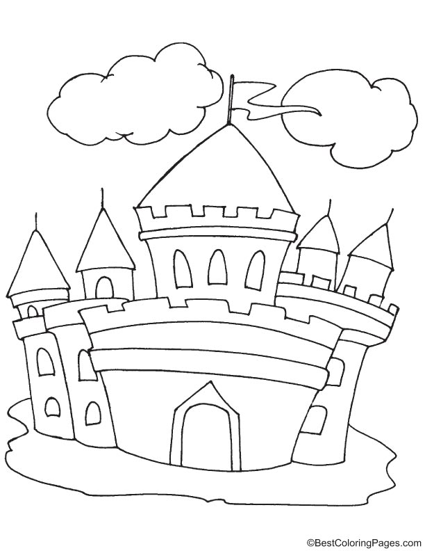 Sand castle coloring page download free sand castle coloring page for kids best coloring pages