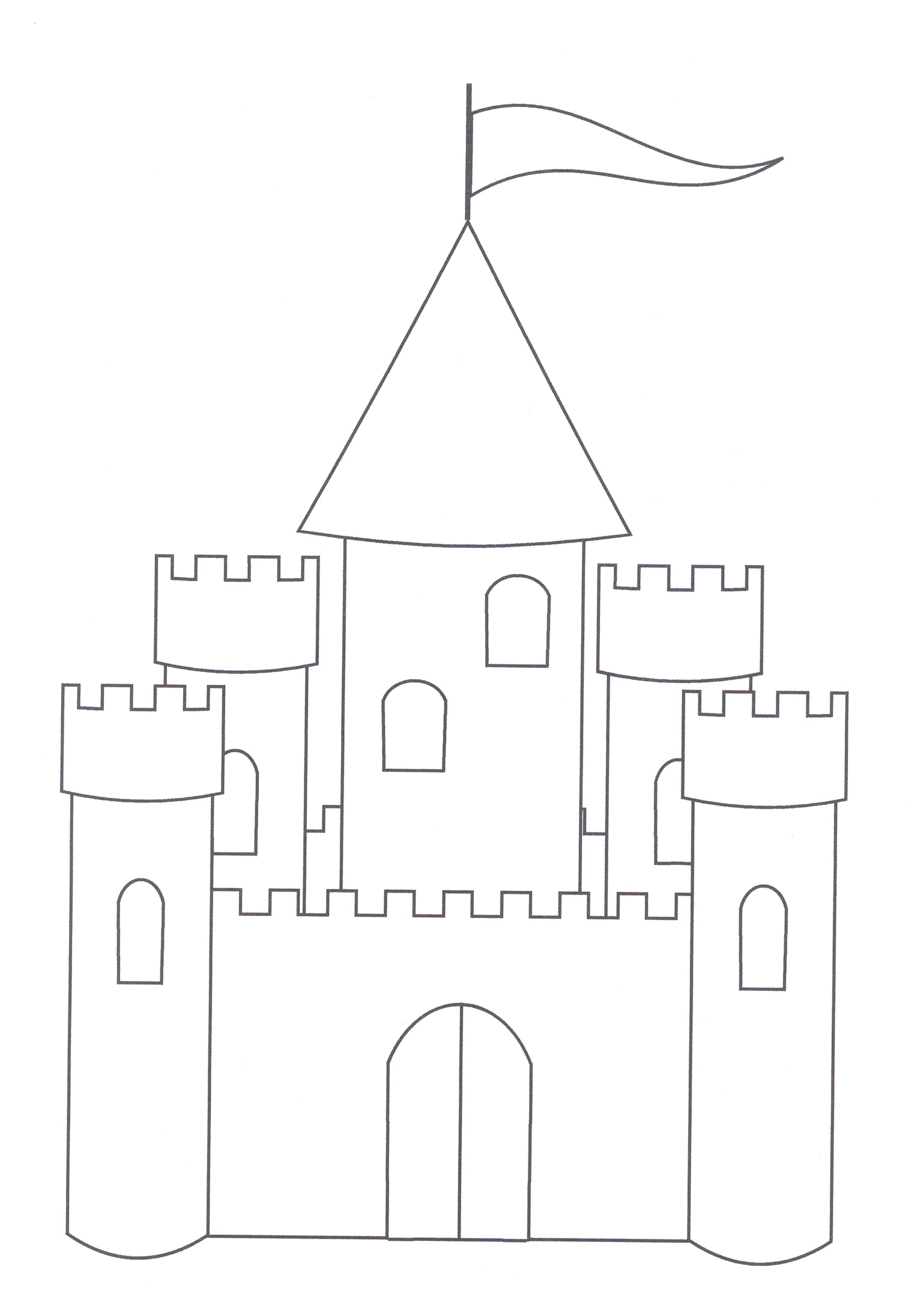 Free printable castle coloring pages for kids