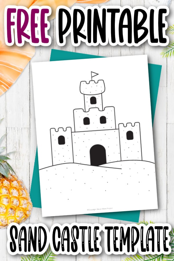 Free printable sandcastle template â simple mom project