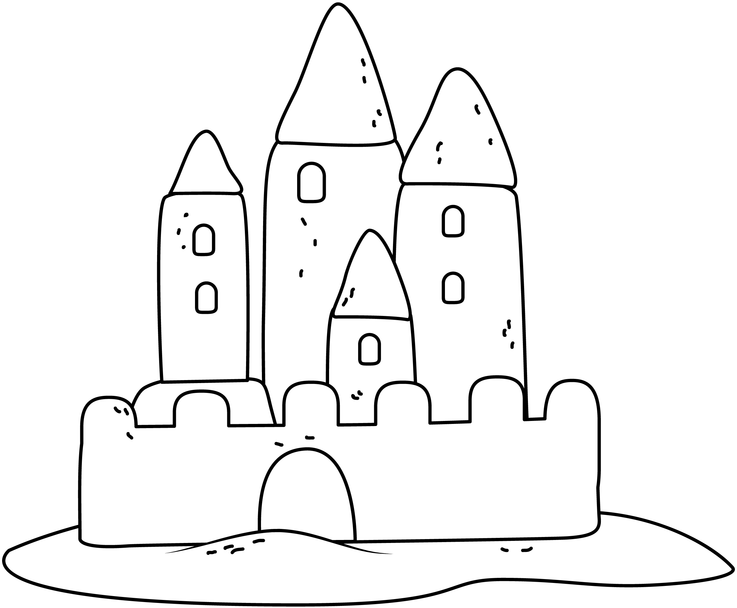 Sand castle printable template free printable papercraft templates