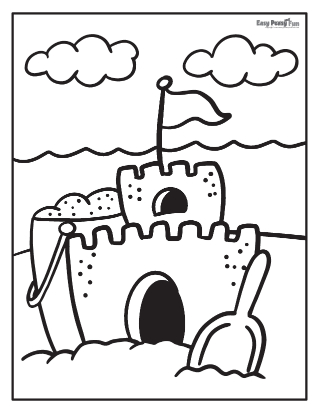 Printable summer coloring pages