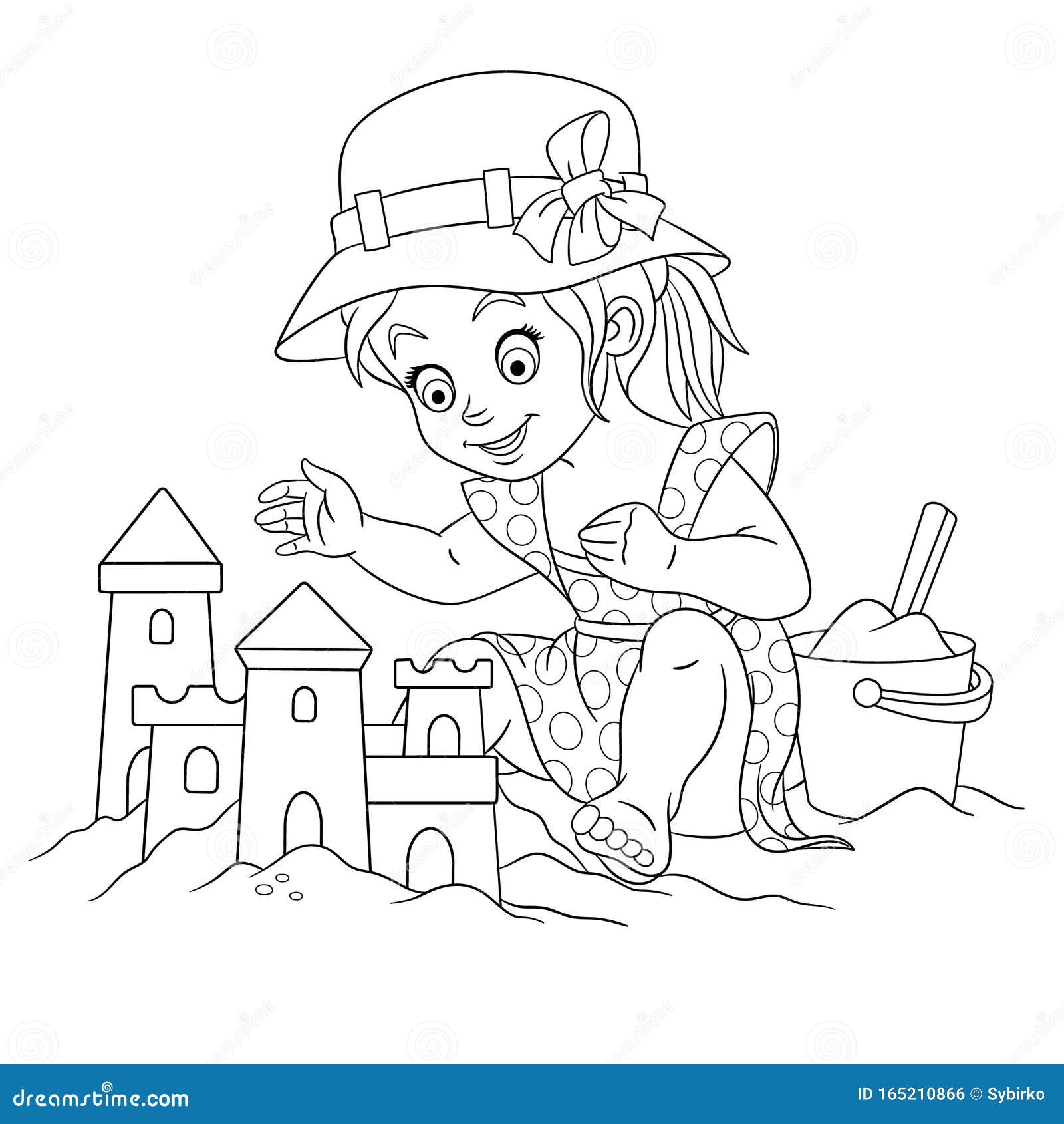 Sand castle drawing stock illustrations â sand castle drawing stock illustrations vectors clipart