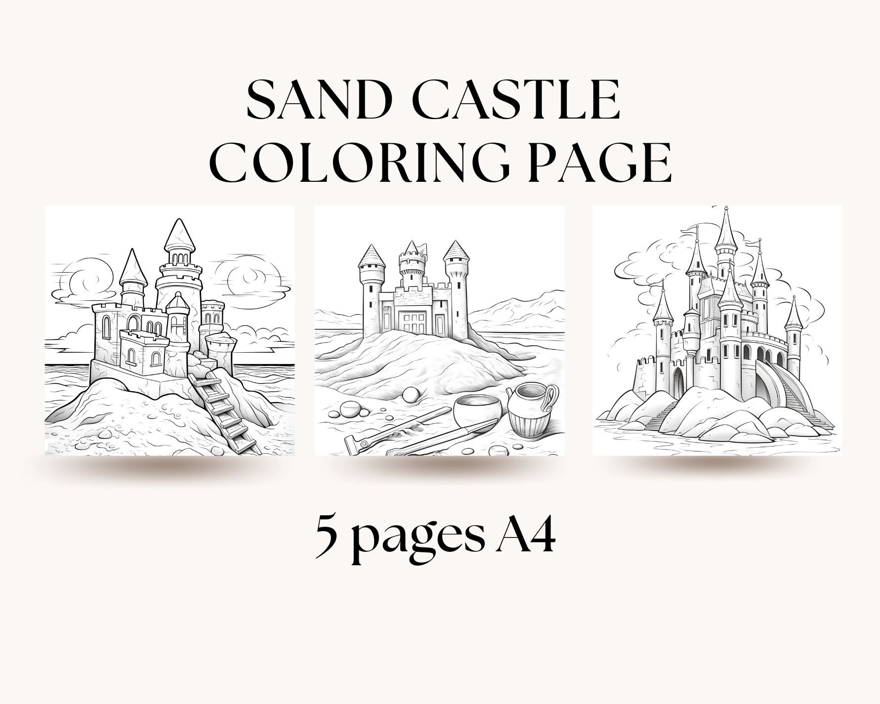 Buy castle coloring page online in india