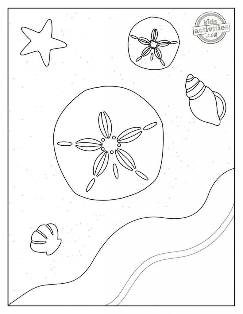 Best ocean printable sand dollar coloring pages kids activities blog