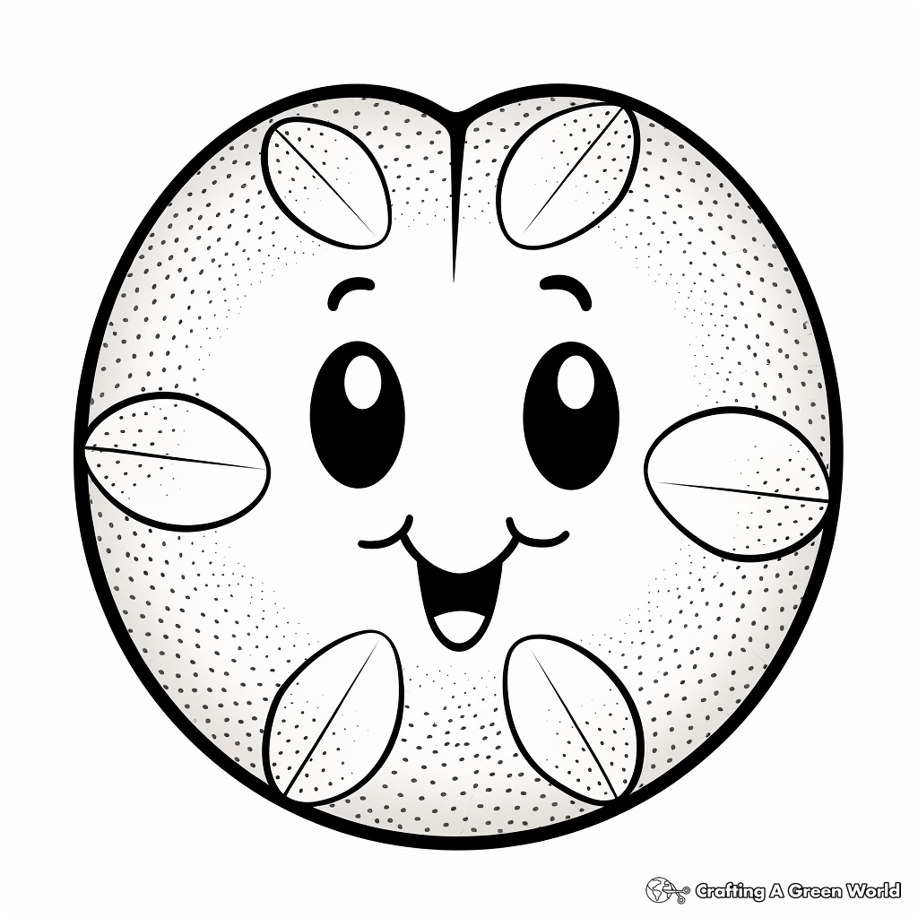 Sand dollar coloring pages