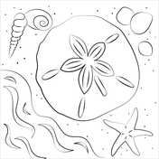 Sand dollar coloring page free printable coloring pages