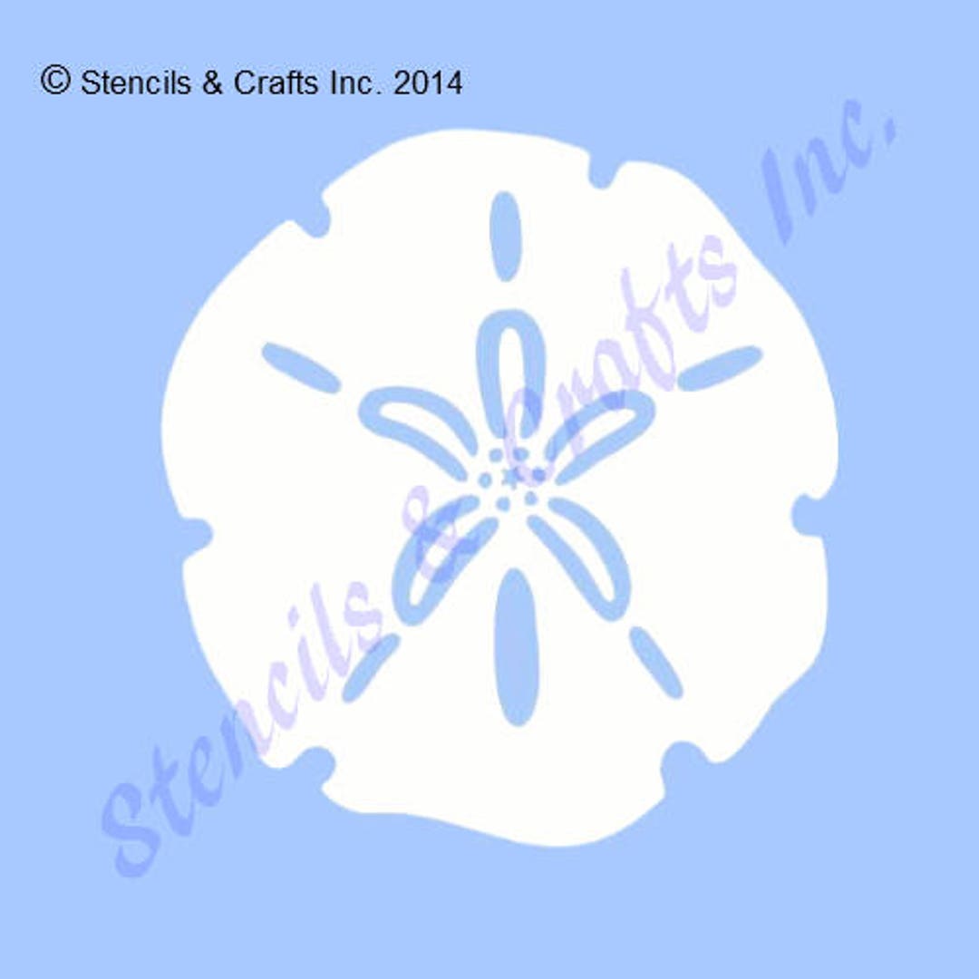 Sand dollar stencil beach stencil sea animal template marine animals painting stencil craft scrapbook color paint for canvas