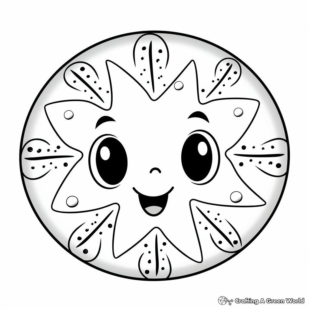 Sand dollar coloring pages