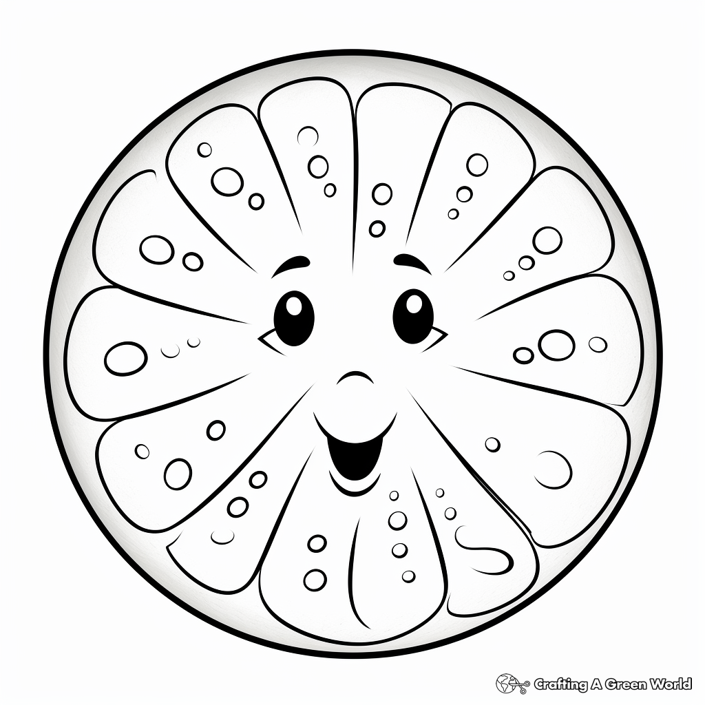 Sand dollar coloring pages