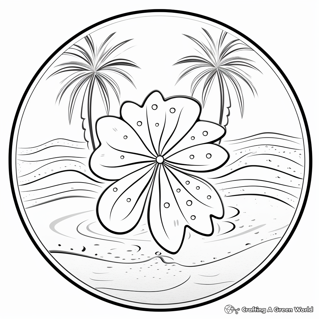 Sand dollar coloring pages