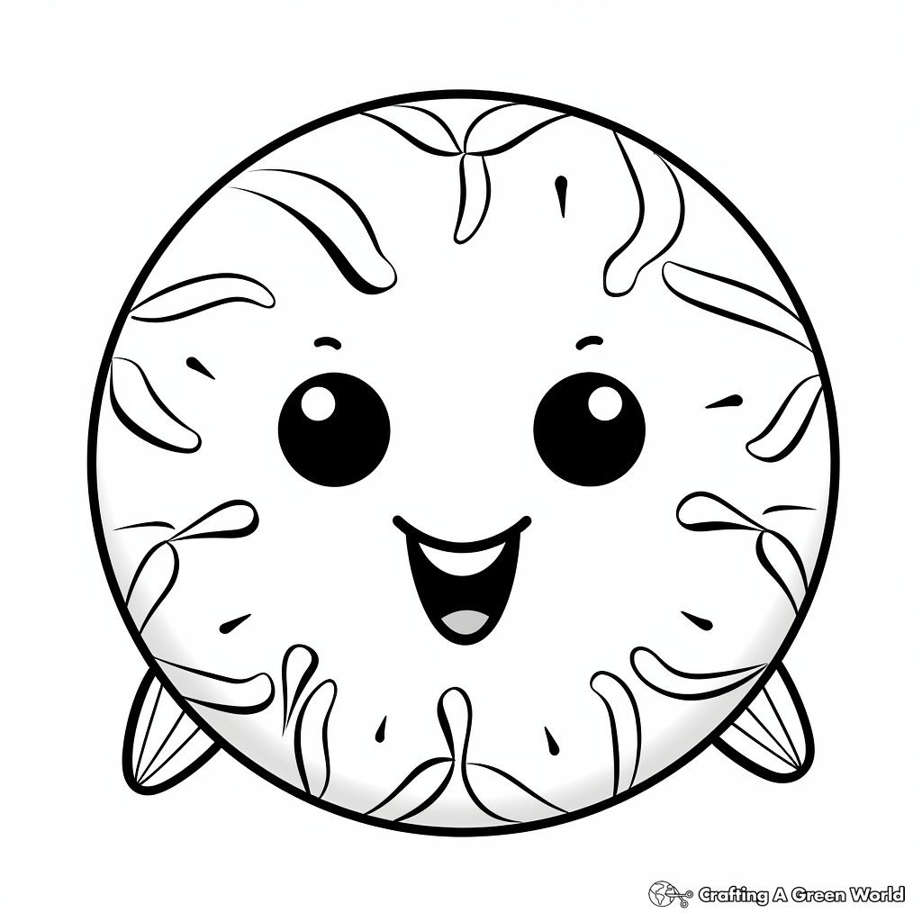 Sand dollar coloring pages