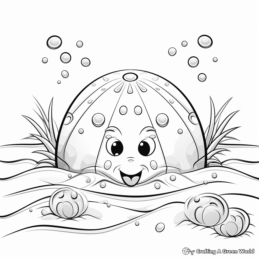 Sand dollar coloring pages