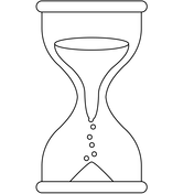 Hour glass flowing sand emoji coloring page free printable coloring pages