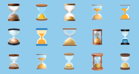 Â hourglass done emoji