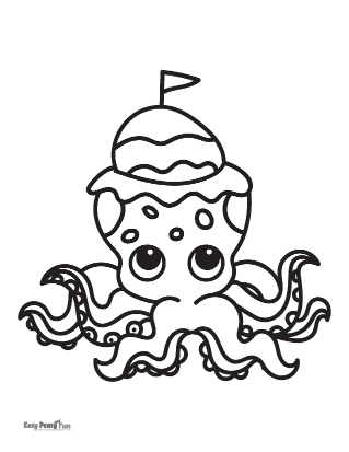 Octopus coloring pages