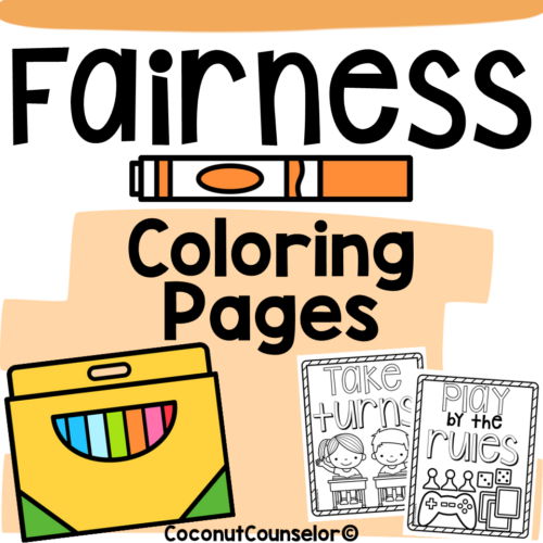 Fairness coloring pages made by teachers