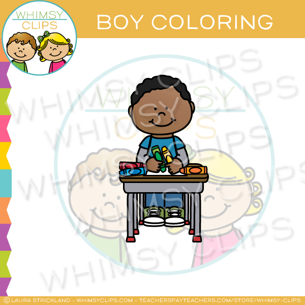 Boy at sand table clip art â whimsy clips