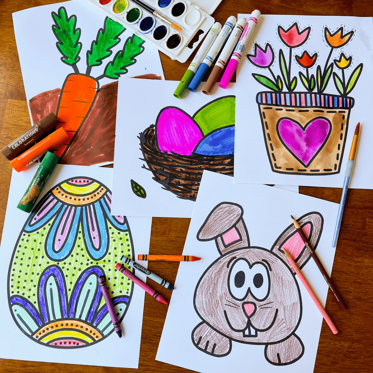 Easter coloring pages for kids