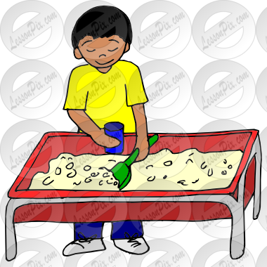 Sensory bin clip art