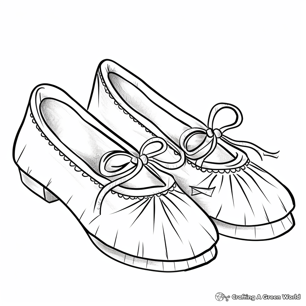 Shoe coloring pages