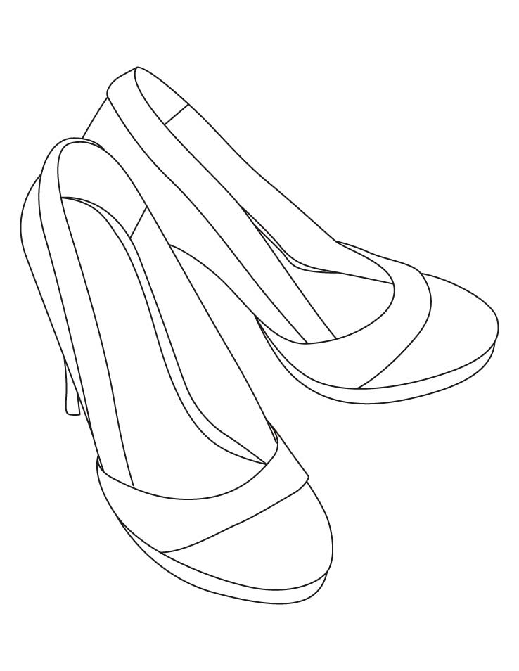 High heel sandals coloring pages download free high heel sandals coloring pages for kids best coloring pages