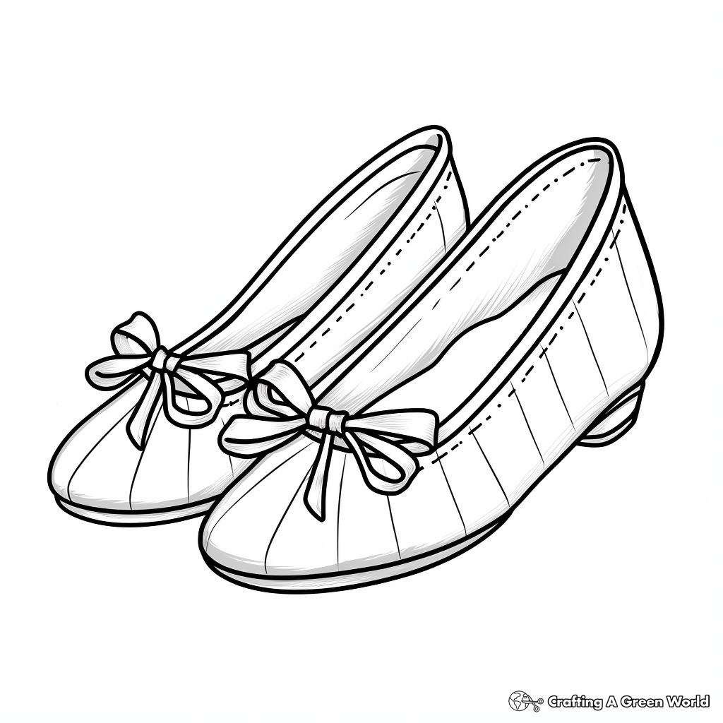 Shoe coloring pages