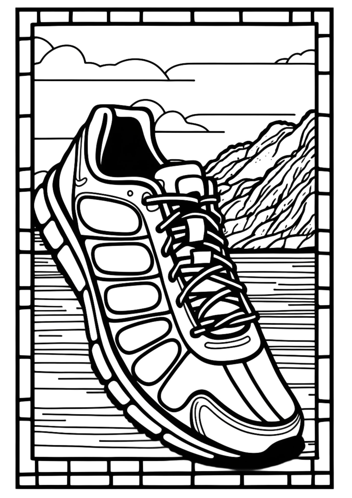 Printable shoe coloring pages for all ages