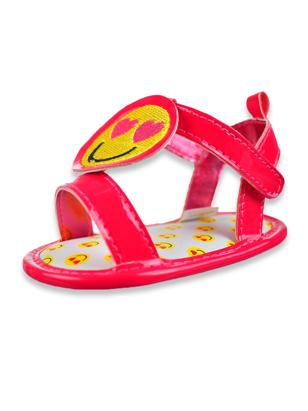 Stepping stones baby girls emoji sandals