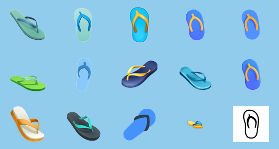 Ð thong sandal emoji