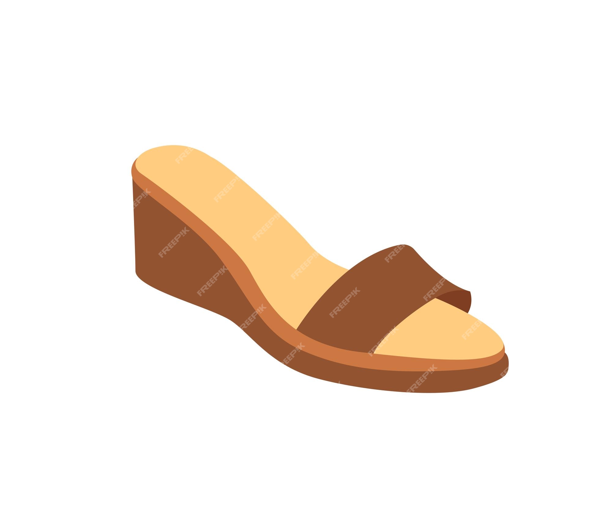 Premium vector woman sandal vector isolated icon heeled sandal emoji illustration sandals vector isolated icon