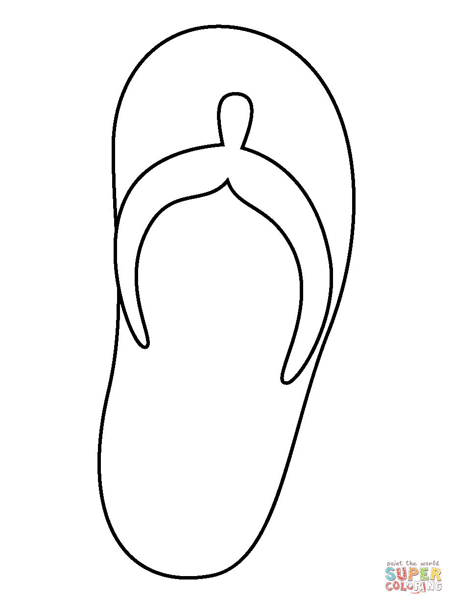 Thong sandal emoji coloring page free printable coloring pages