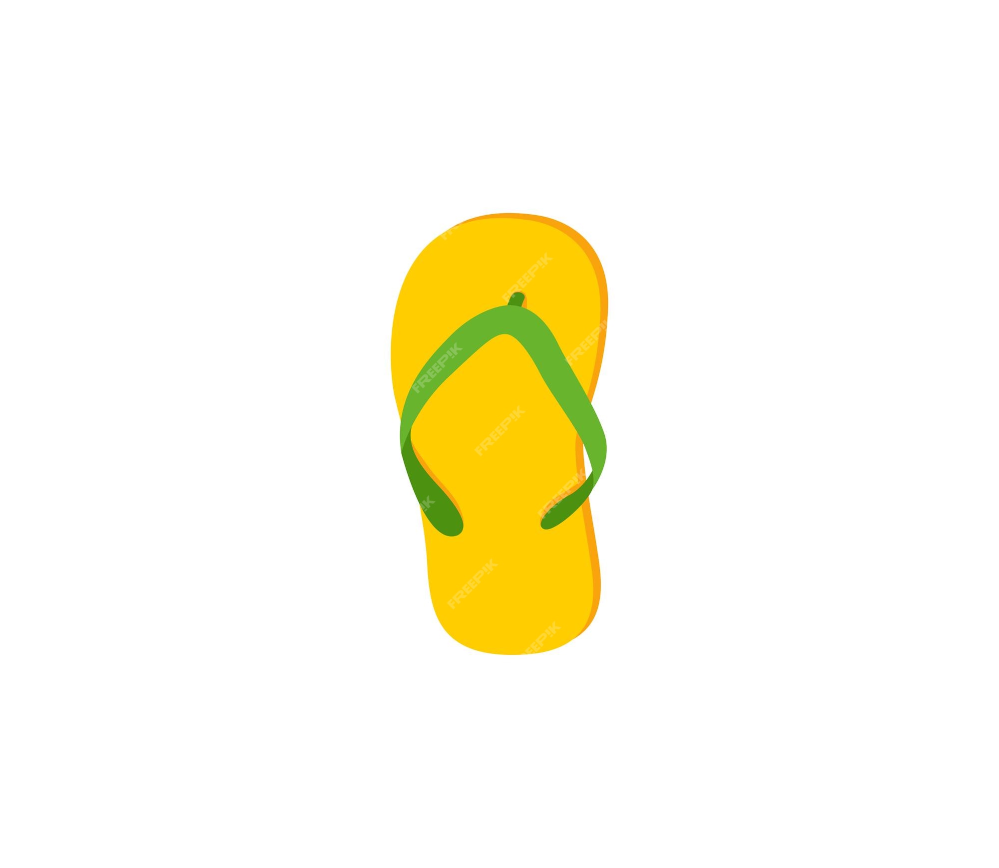 Premium vector thong sandal vector isolated icon flip flops emoji illustration slippers vector isolated emoticon