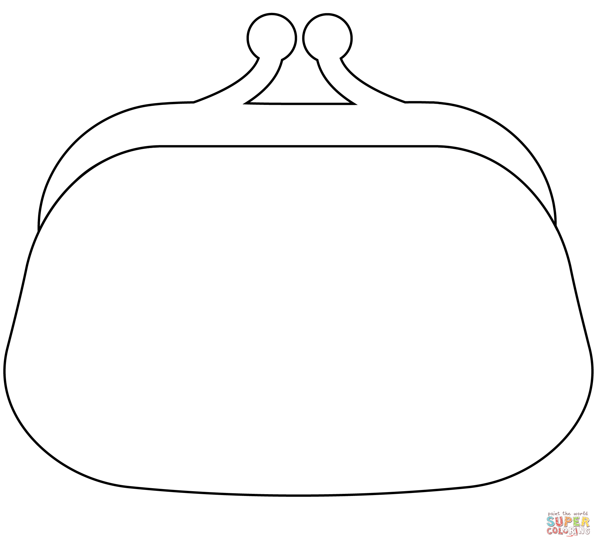 Pink wallet emoji coloring page free printable coloring pages