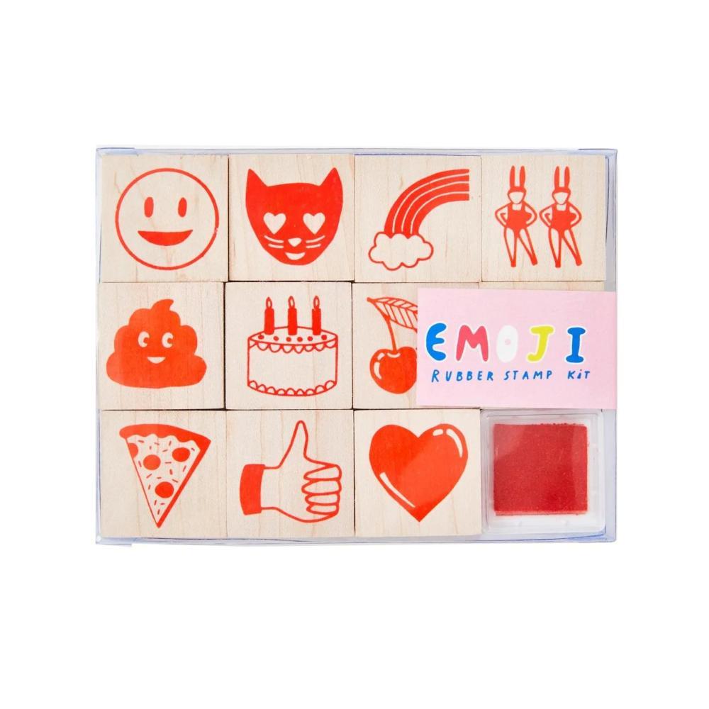 Whole earth provision co yellow owl yellow owl workshop emoji rubber stamp kit