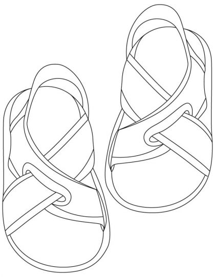 Sandals coloring pages download free sandals coloring pages for kids best coloring pages coloring pages for kids coloring pages spring coloring pages