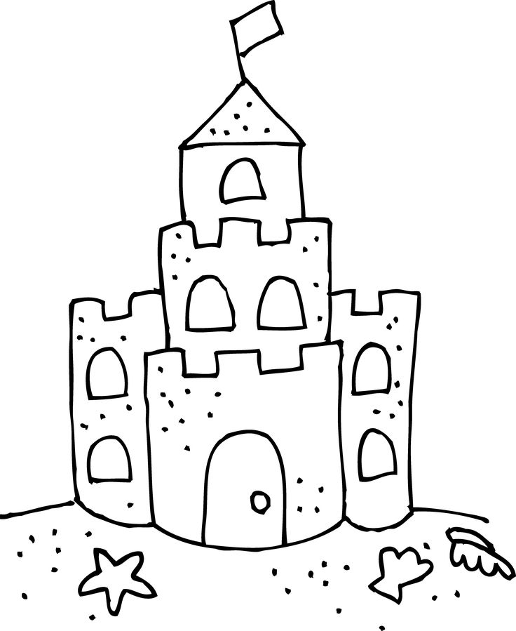 Sand castle clip art black and white cute sand castle coloring page sand art crafts sand art projects castle coloring page