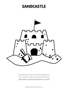 Free printable sandcastle challenge cards with easy