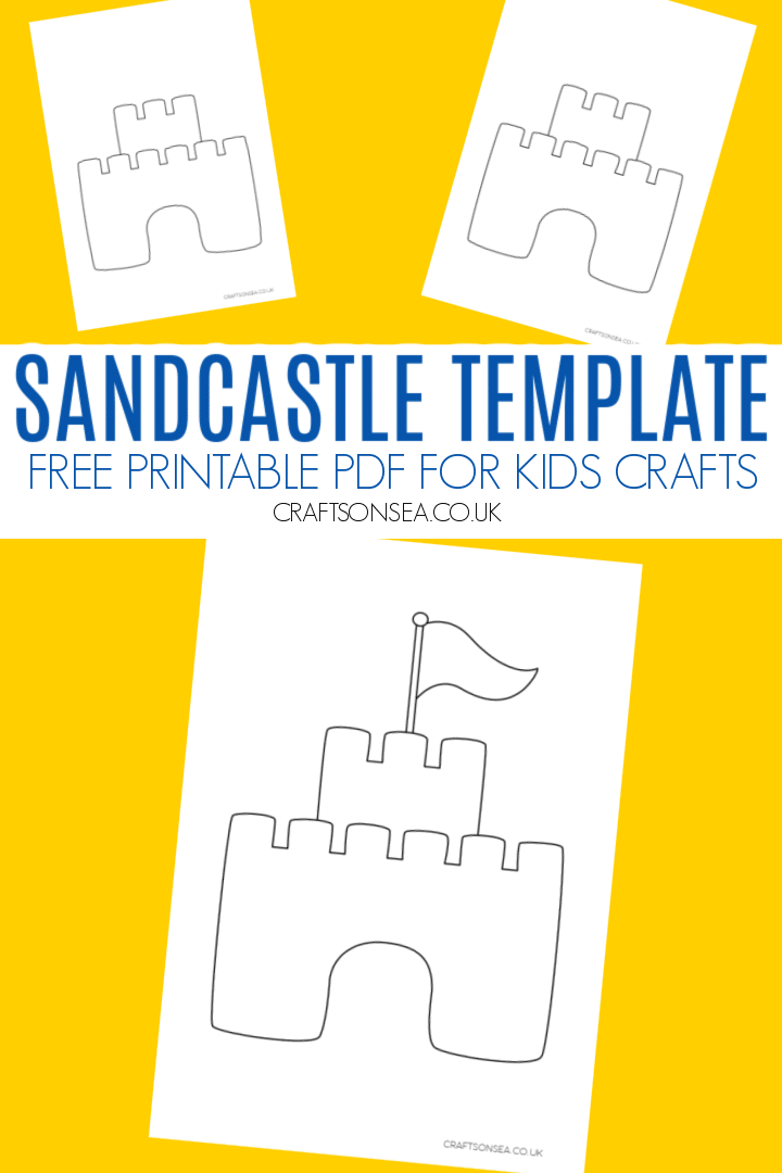 Sandcastle template free printable pdf