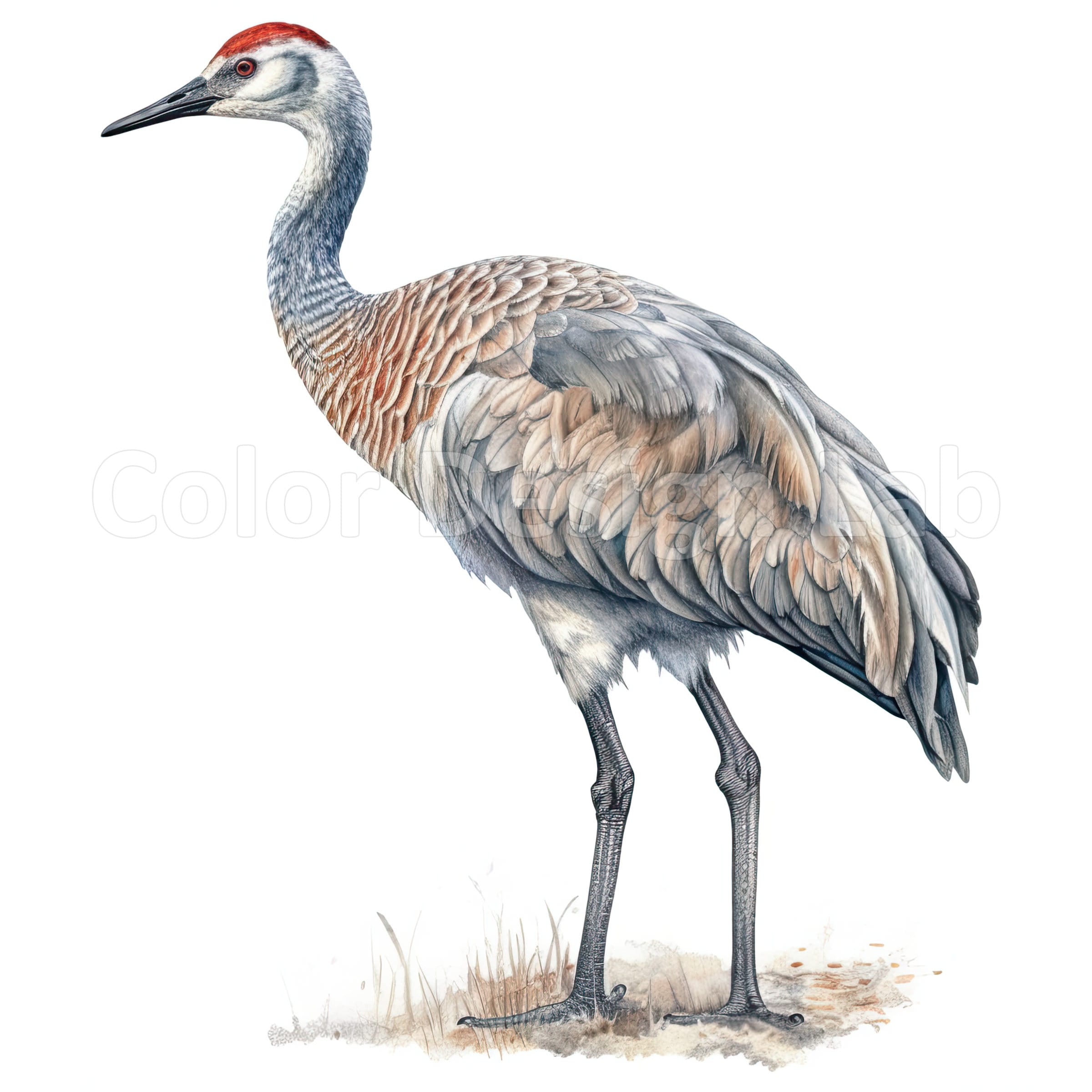 Sandhill crane clipart high