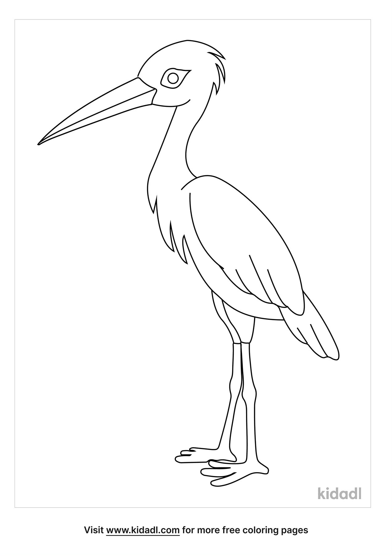 Free sandhill crane coloring page coloring page printables