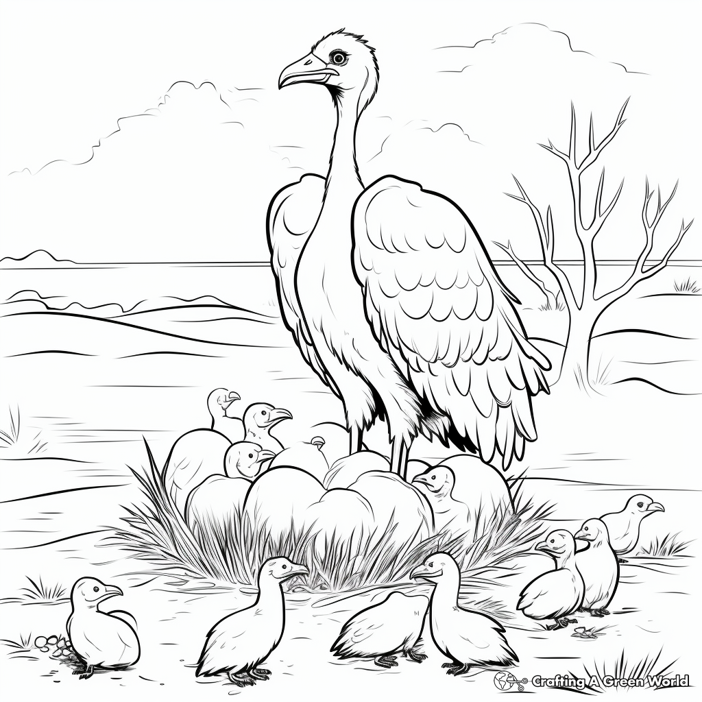 Vulture coloring pages